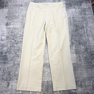 FootJoy Performance Pants Mens 35x30 Stone Beige Straight Golf Slacks Stretch